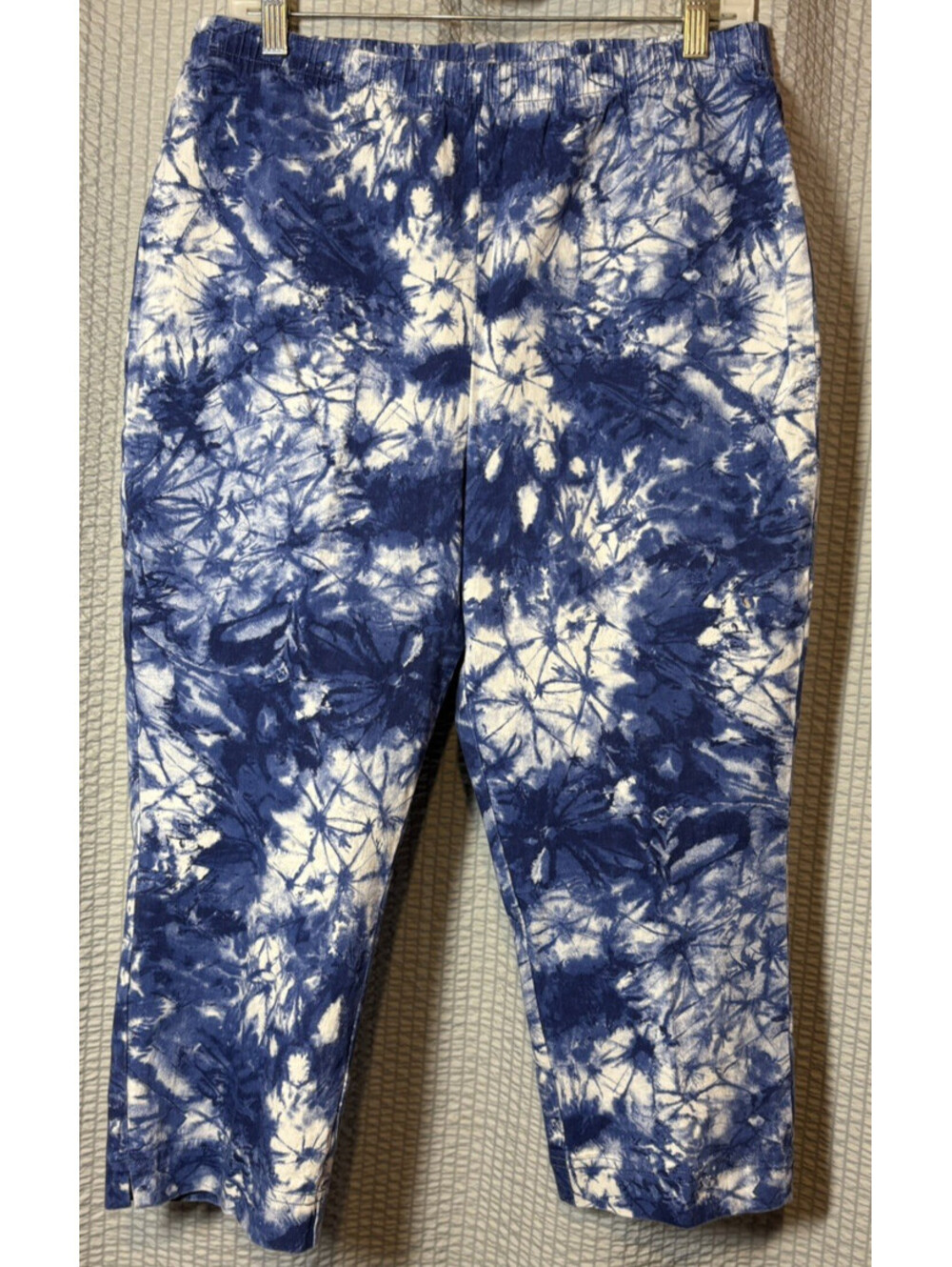 Faded Glory VTG Tie-Dye Stretch Elastic Waste Capri Size XL